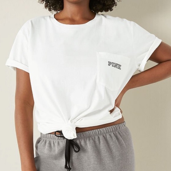 Victoria’s Secret Pink Campus Short Sleeve Tee - Picture 7 of 8
